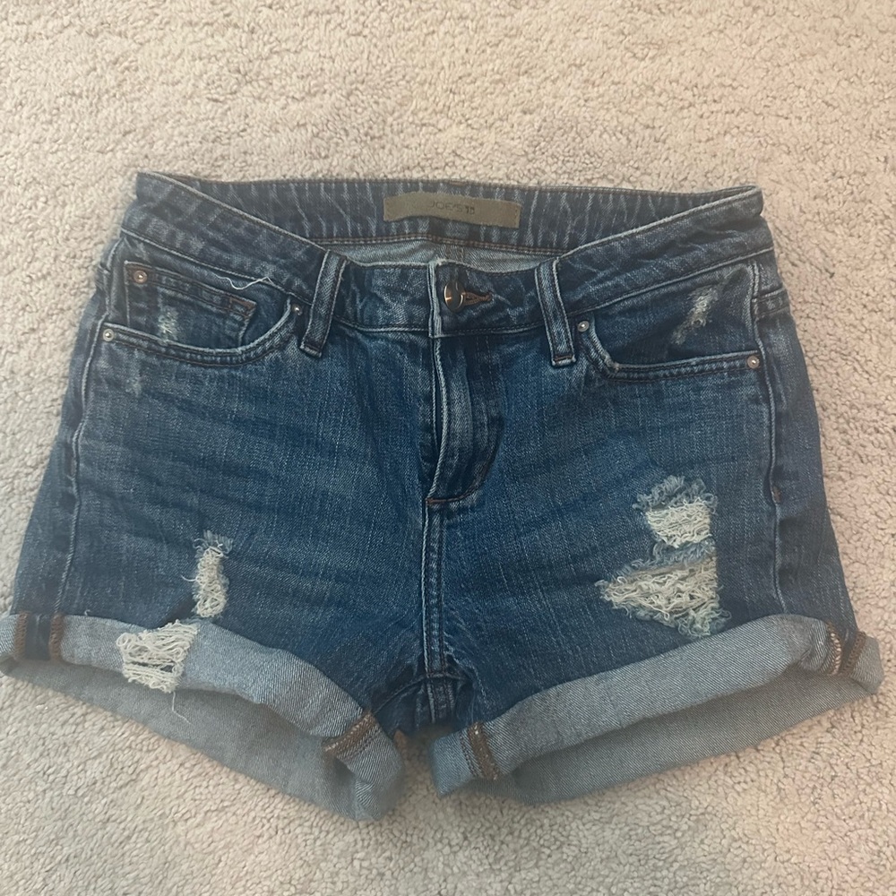 Joe’s Jeans Size 25 Classic Blue Women's Distressed Denim Shorts